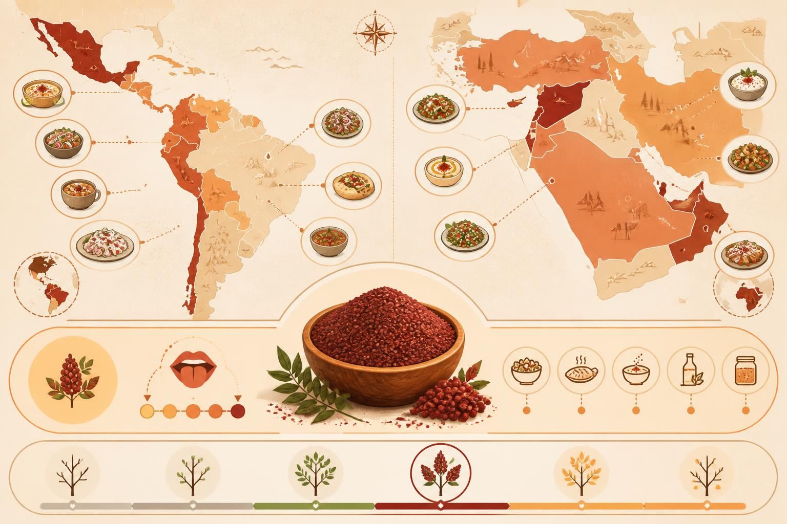 découvrez le sumac, l'épice acidulée incontournable pour relever vos plats latinos et du moyen-orient avec une touche de fraîcheur et d'originalité.