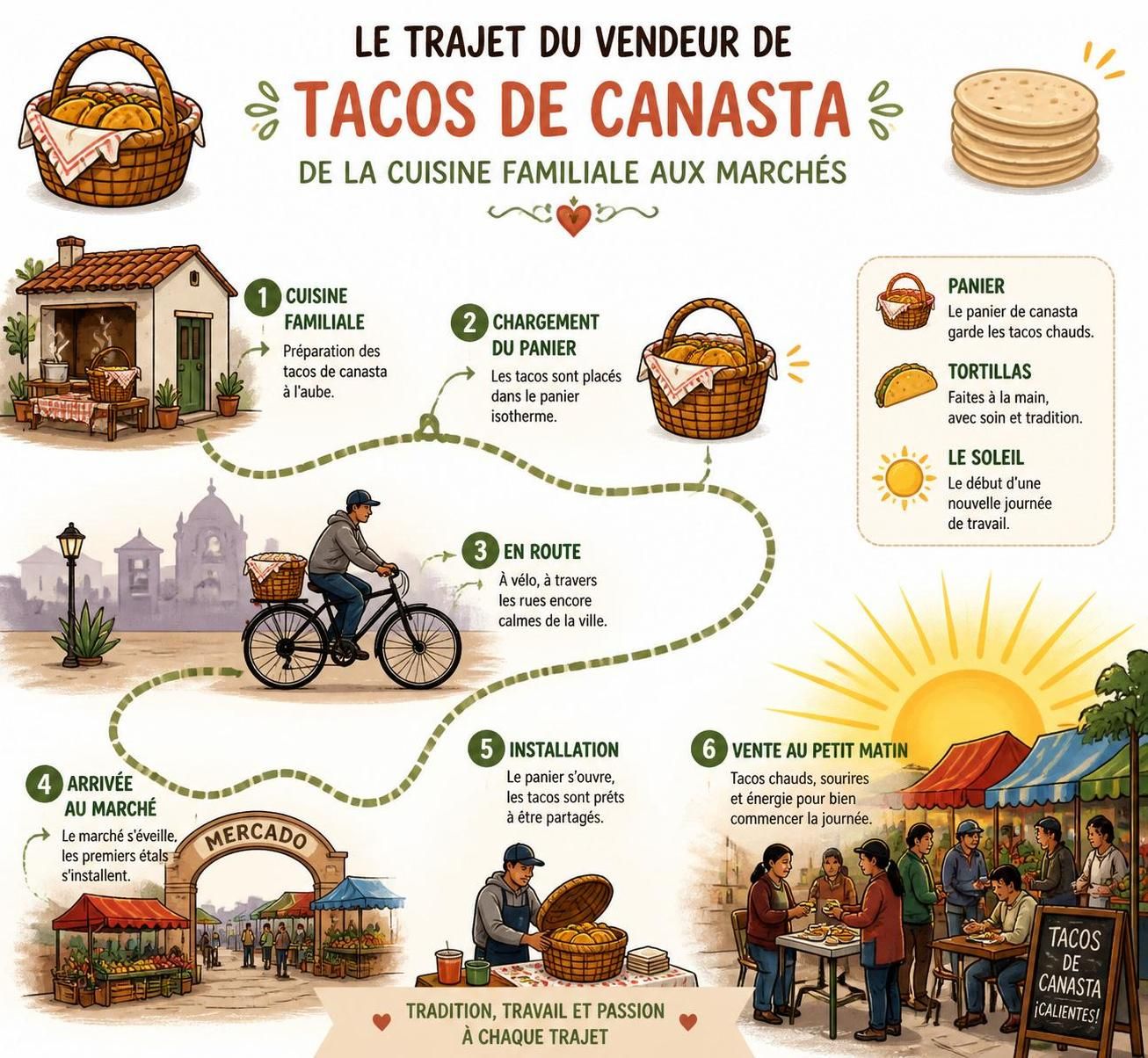 découvrez les tacos de canasta, ces délicieux tacos mijotés typiques des marchés mexicains au petit matin, parfaits pour un réveil gourmand et authentique.