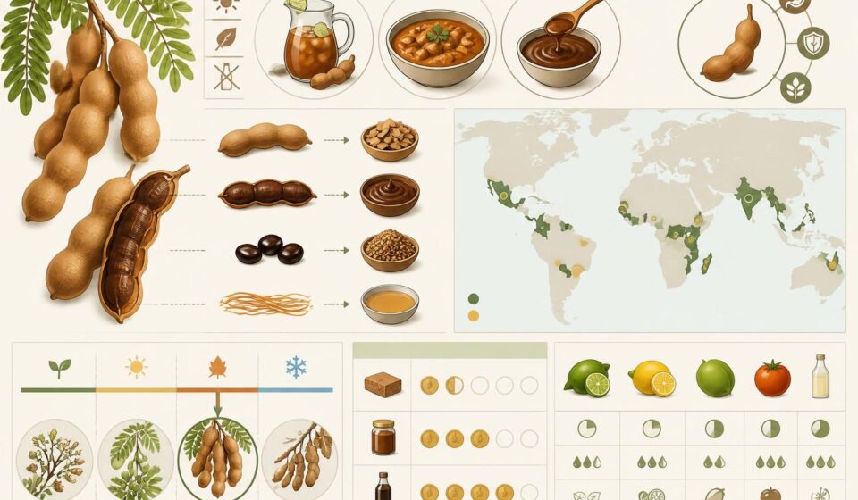 découvrez le tamarin, l'épice-fruit naturellement acidulée qui rehausse l'agua fresca, le curry et les sauces sans utiliser de vinaigre pour une saveur unique et authentique.