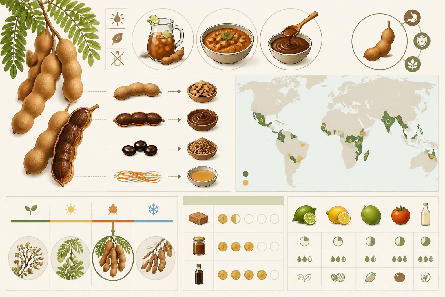découvrez le tamarin, l'épice-fruit naturellement acidulée qui rehausse l'agua fresca, le curry et les sauces sans utiliser de vinaigre pour une saveur unique et authentique.