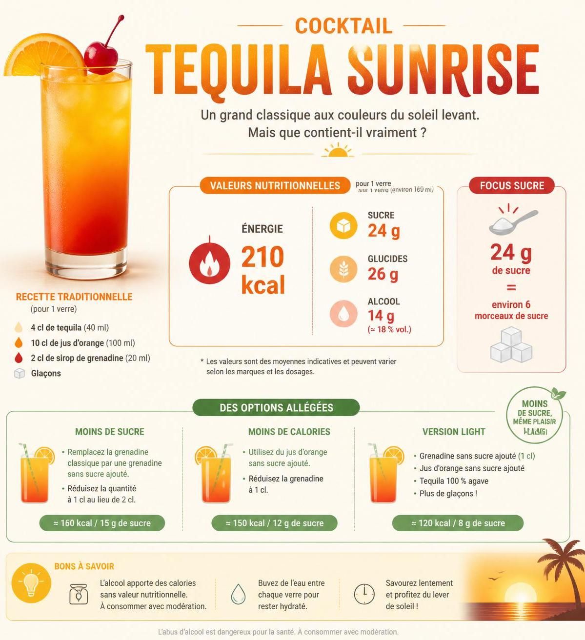 découvrez la recette authentique du tequila sunrise, ce cocktail mexicain aux couleurs éclatantes de coucher de soleil, facile à réaliser chez soi pour un moment convivial et exotique.