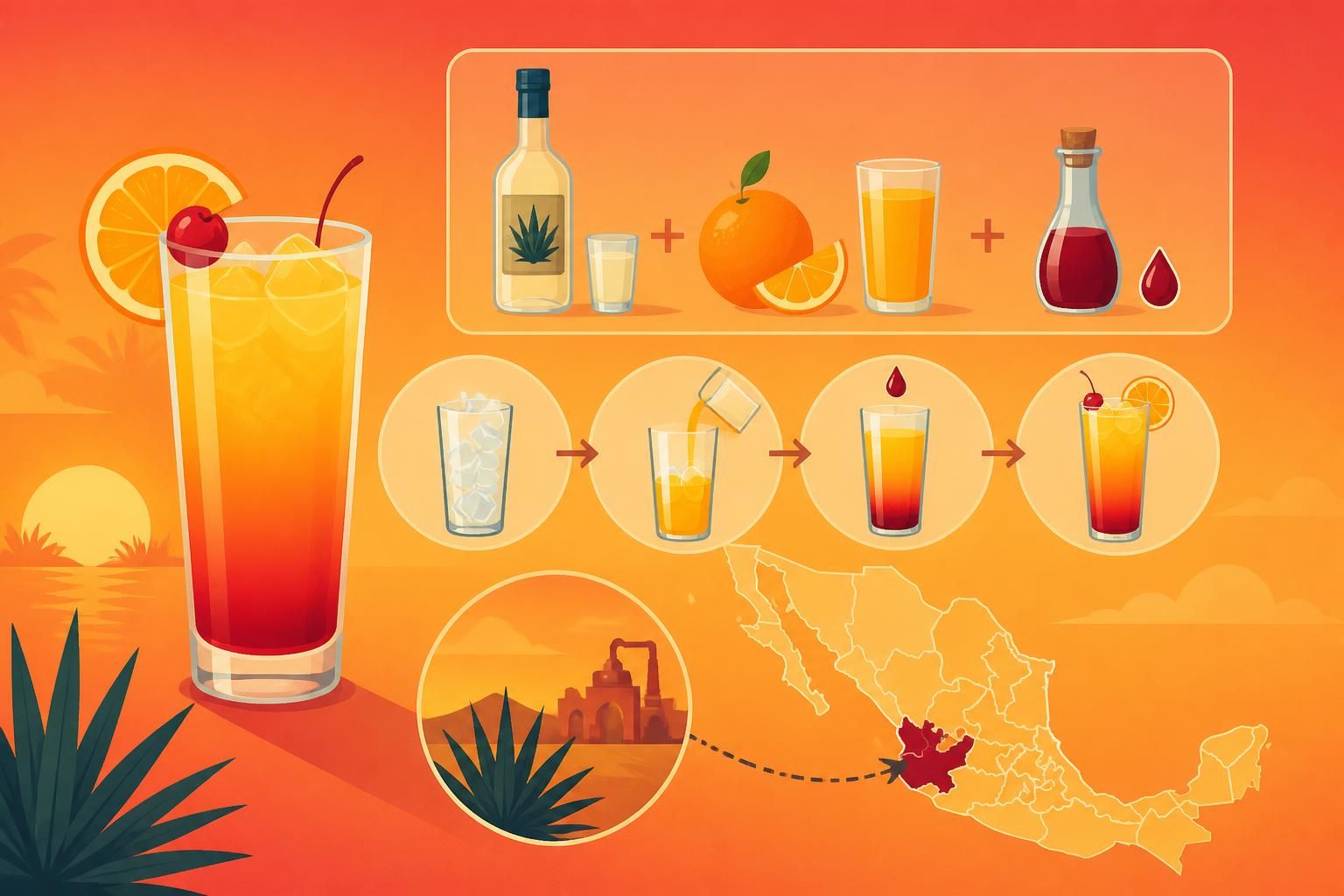 découvrez la recette authentique du tequila sunrise, ce cocktail mexicain aux couleurs éclatantes de coucher de soleil, facile à préparer chez vous pour des moments conviviaux.