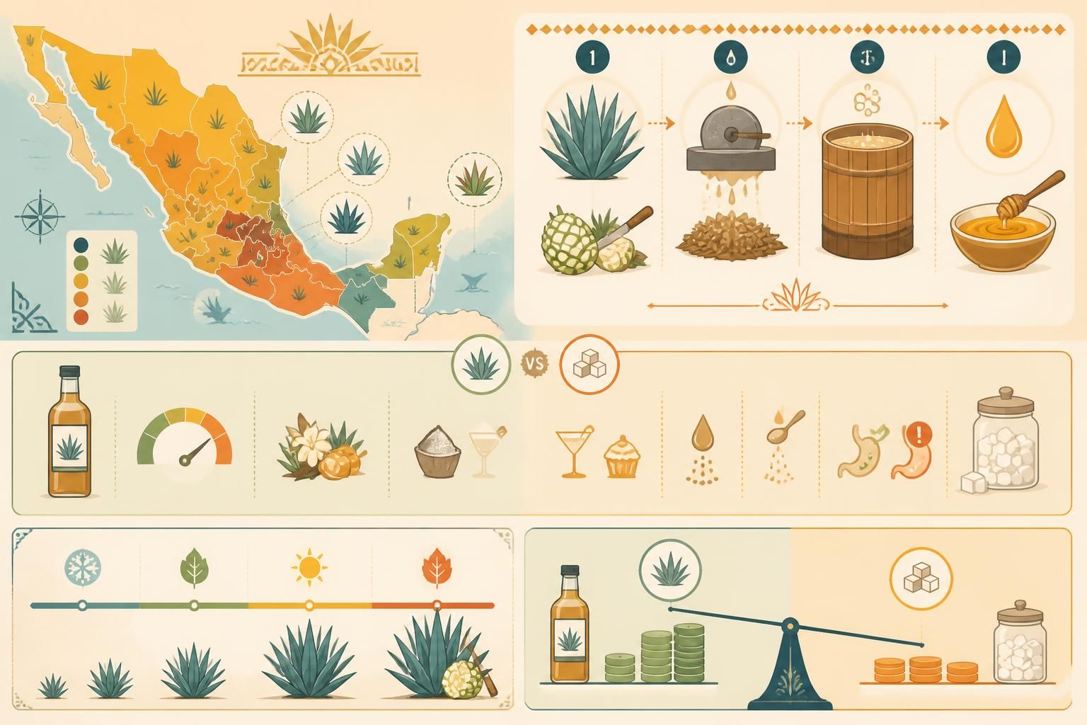 découvrez l'agave, le doux nectar mexicain idéal pour remplacer le sucre dans vos cocktails latins et desserts de cantina, pour une touche authentique et naturelle.