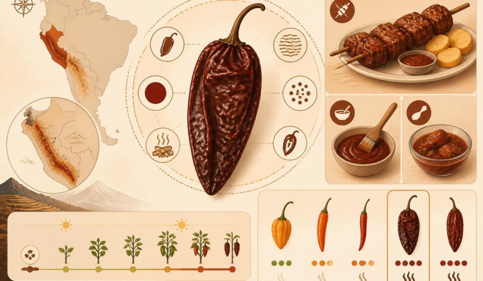 découvrez l'ají panca, le piment fumé péruvien essentiel pour rehausser le goût authentique des anticuchos et des marinades traditionnelles andines.