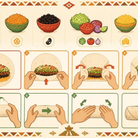 Burritos maison : comment les farcir et les rouler comme dans une vraie taqueria mexicaine apprenez à préparer des burritos maison authentiques : astuces pour bien farcir et rouler vos tortillas comme dans une taqueria mexicaine traditionnelle.