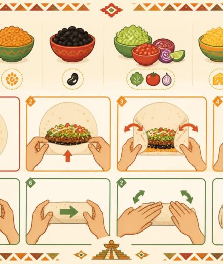 Burritos maison : comment les farcir et les rouler comme dans une vraie taqueria mexicaine apprenez à préparer des burritos maison authentiques : astuces pour bien farcir et rouler vos tortillas comme dans une taqueria mexicaine traditionnelle.