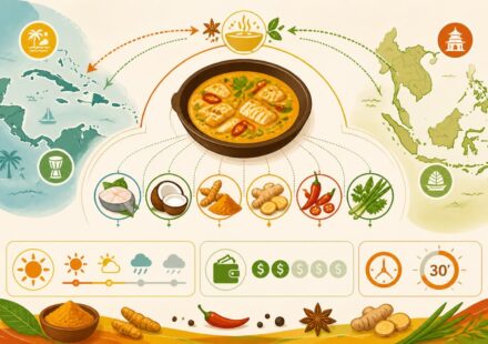 Curry de poisson au lait de coco : la version créole entre les Caraïbes et l’Asie, prêt en trente minutes découvrez notre curry de poisson au lait de coco, une recette créole savoureuse alliant les saveurs des caraïbes et de l'asie, prête en seulement trente minutes.