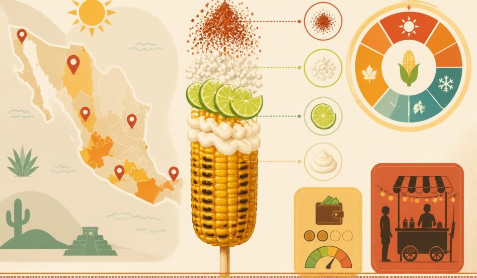 découvrez les elotes grillés à la mexicaine, un délicieux snack de rue d'août alliant maïs grillé, mayo, citron vert, queso fresco et tajín pour une explosion de saveurs authentiques.