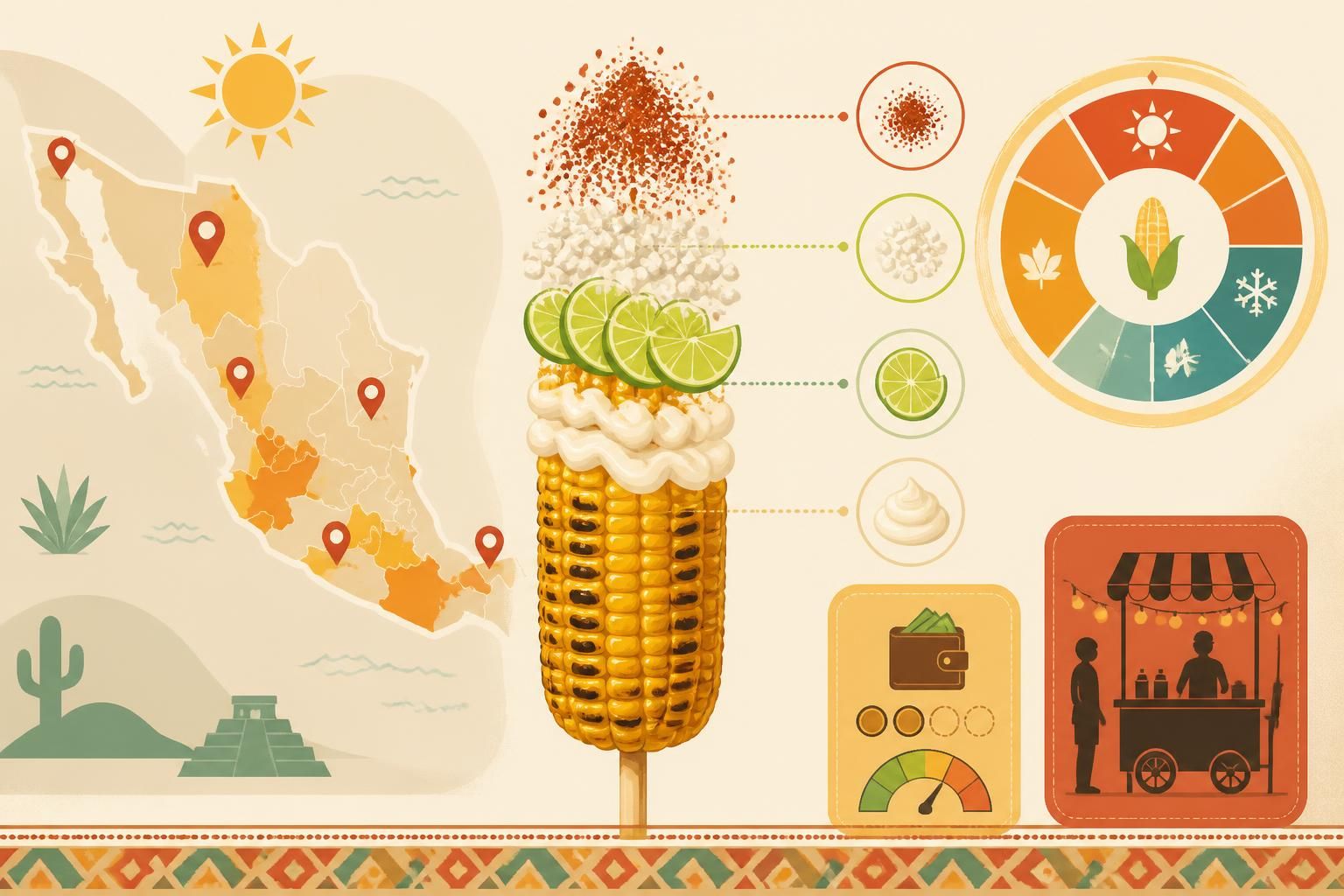 découvrez les elotes grillés à la mexicaine, un délicieux snack de rue d'août alliant maïs grillé, mayo, citron vert, queso fresco et tajín pour une explosion de saveurs authentiques.