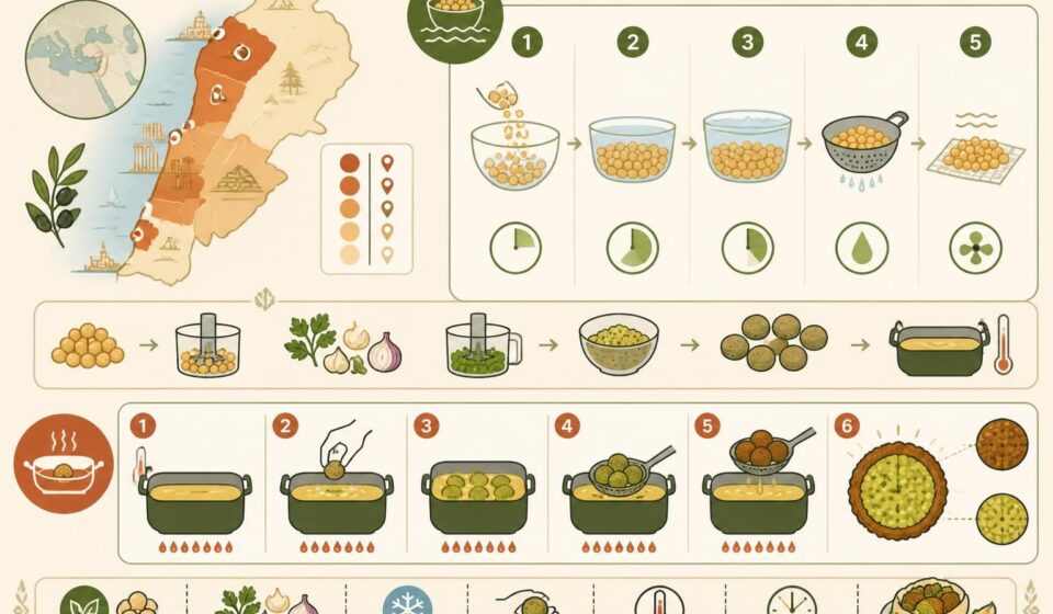 découvrez la recette authentique des falafels maison croustillants grâce à la technique traditionnelle du trempage et de la friture, pour recréer les saveurs du liban dans votre cuisine.
