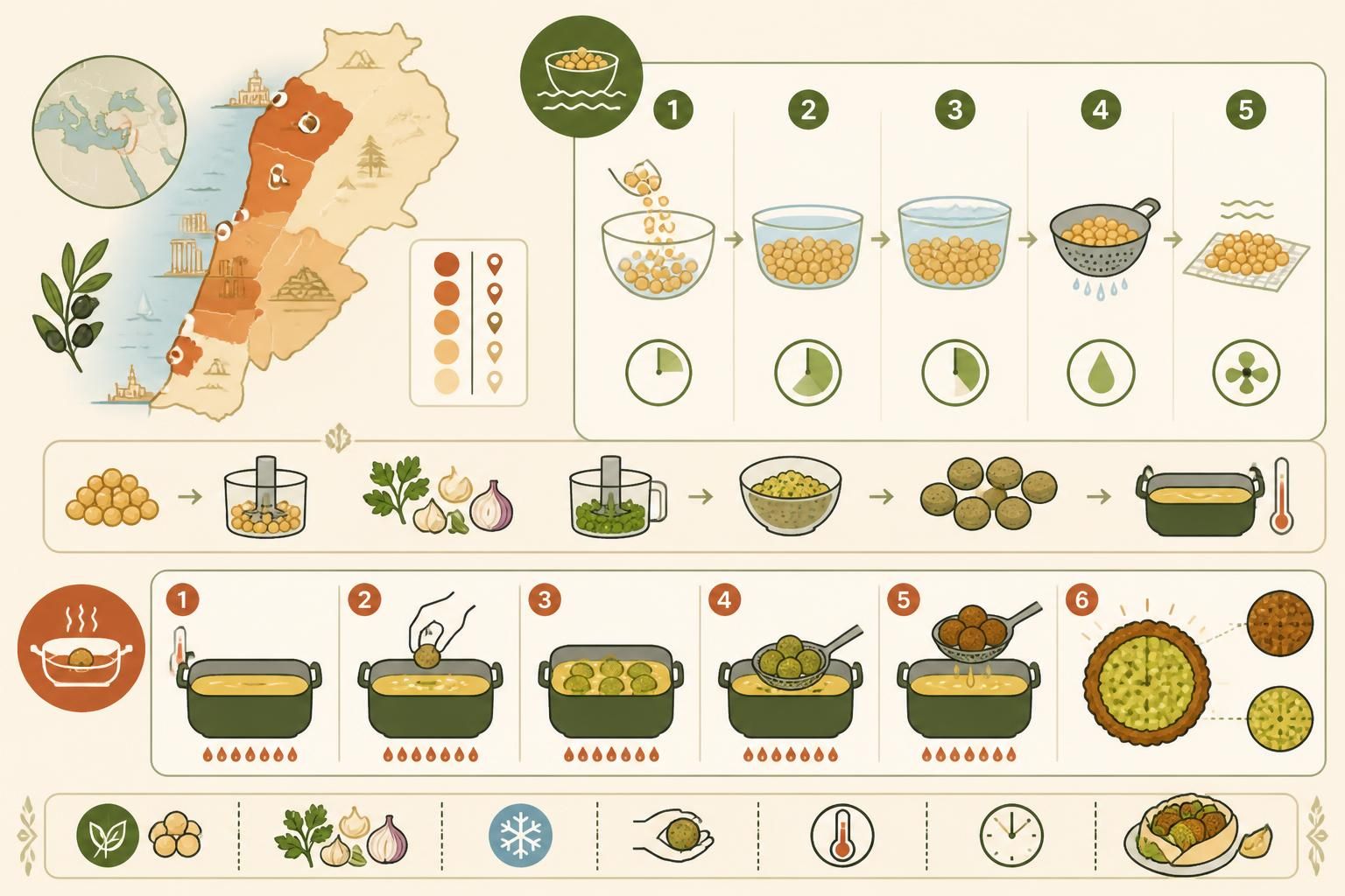 découvrez la recette authentique des falafels maison croustillants grâce à la technique traditionnelle du trempage et de la friture, pour recréer les saveurs du liban dans votre cuisine.