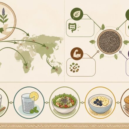 Graine de chia : venue des marchés aztèques, adoptée par le monde — bienfaits et cinq façons de la cuisiner découvrez l'origine aztèque des graines de chia, leurs nombreux bienfaits pour la santé et cinq délicieuses façons de les intégrer dans votre cuisine quotidienne.
