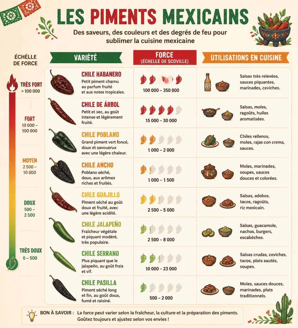 découvrez les trois façons d'apprivoiser le piment mexicain jalapeño : frais, en cornichon ou chipotle, pour ajouter une touche épicée et savoureuse à vos plats.
