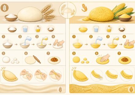 Masa pour empanadas : la pâte maison en blé ou en maïs pour des chaussons qui ne s’ouvrent pas découvrez notre recette de masa maison, en pâte de blé ou de maïs, idéale pour des empanadas savoureuses et bien fermées, pour des chaussons qui ne s'ouvrent pas à la cuisson.
