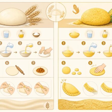 Masa pour empanadas : la pâte maison en blé ou en maïs pour des chaussons qui ne s’ouvrent pas découvrez notre recette de masa maison, en pâte de blé ou de maïs, idéale pour des empanadas savoureuses et bien fermées, pour des chaussons qui ne s'ouvrent pas à la cuisson.