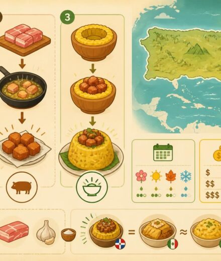 Mofongo porto-ricain : purée de plantain farcie au porc frit — la recette de San Juan à reproduire chez soi découvrez la recette authentique du mofongo porto-ricain, une purée de plantain délicieusement farcie au porc frit, inspirée de san juan, facile à préparer chez vous pour un repas savoureux.