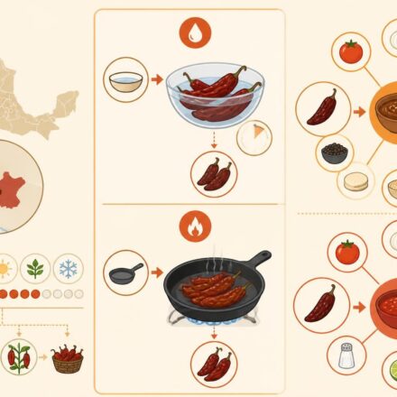 Piment guajillo : comment l’hydrater, le torréfier et l’intégrer dans les moles et salsas mexicains découvrez comment hydrater et torréfier le piment guajillo pour sublimer vos moles et salsas mexicains avec des saveurs authentiques et équilibrées.