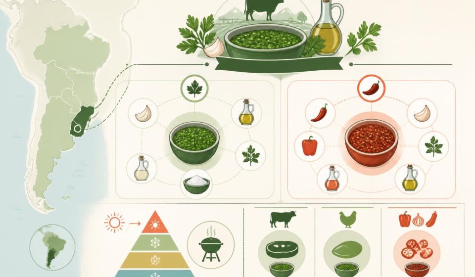découvrez la recette authentique de la sauce chimichurri verte et rouge, un incontournable argentin parfait pour sublimer toutes vos grillades estivales.