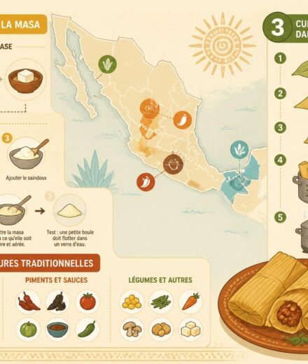 Tamales maison : masa, farce et cuisson vapeur en feuilles de maïs — le grand rituel mexicain découvrez la recette authentique des tamales maison : préparation de la masa, choix de la farce savoureuse et cuisson vapeur traditionnelle en feuilles de maïs, un grand rituel mexicain à partager.