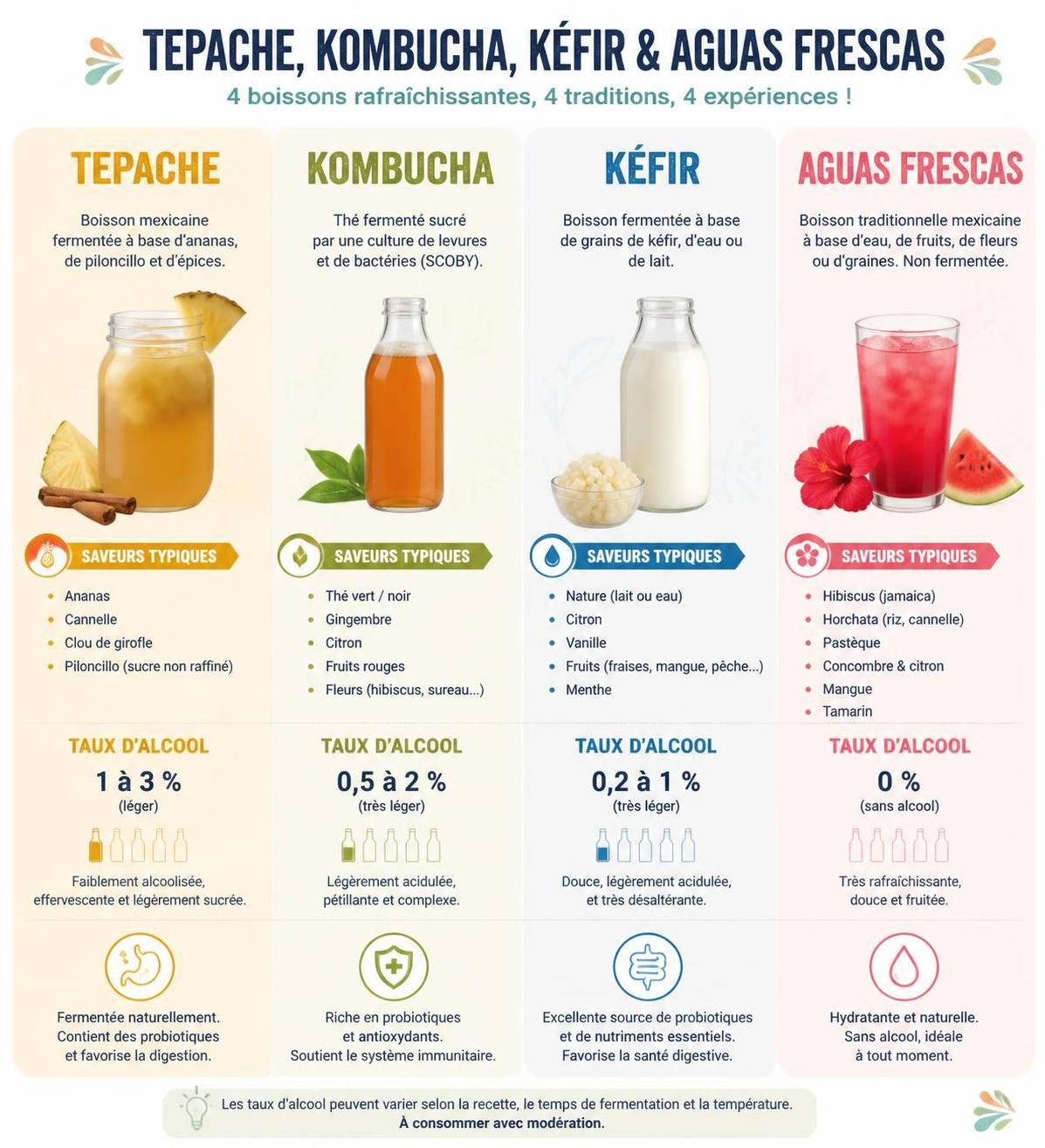 découvrez le tepache, la boisson fermentée mexicaine à l'ananas, légèrement pétillante et facile à préparer chez vous, sans besoin de matériel spécial.