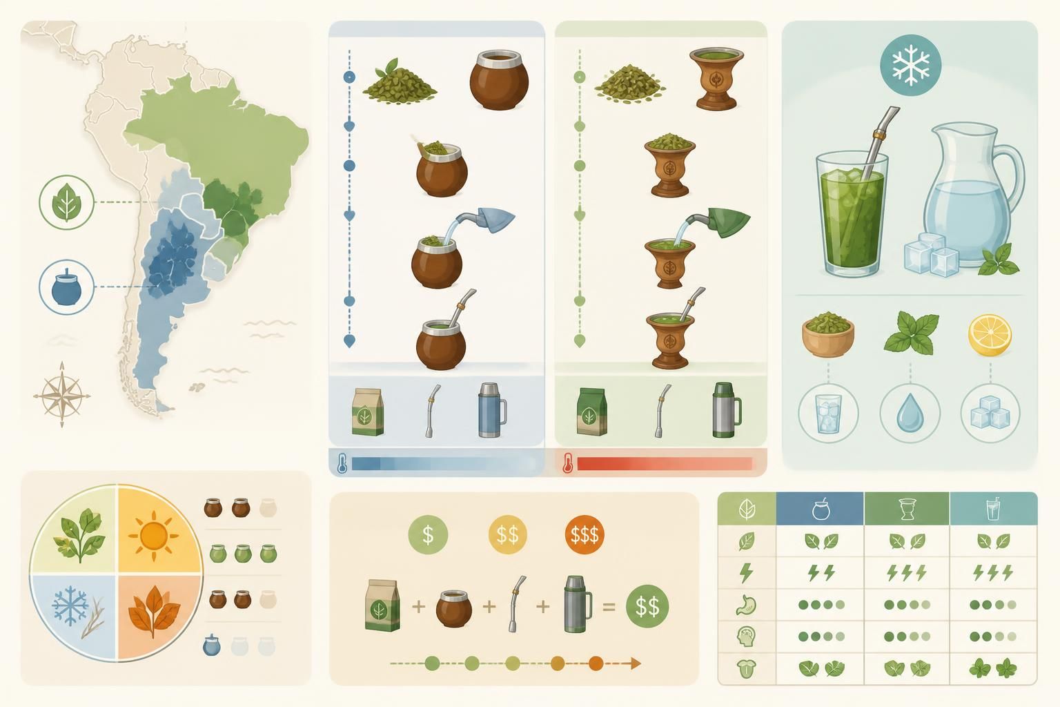 découvrez comment préparer le yerba mate argentin, ses différences avec le chimarrão brésilien et explorez ses variantes froides pour une expérience authentique et rafraîchissante.