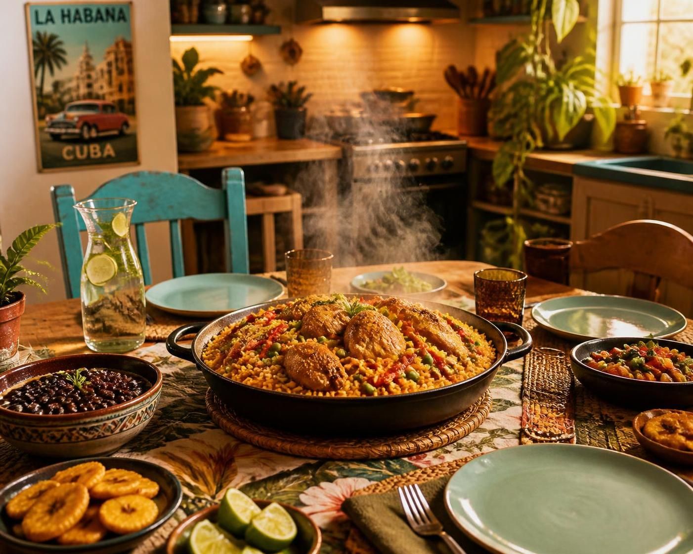 découvrez la recette traditionnelle cubaine d'arroz con pollo, un riz au poulet safrané qui embaume votre maison chaque vendredi soir. un plat convivial et savoureux à partager en famille.