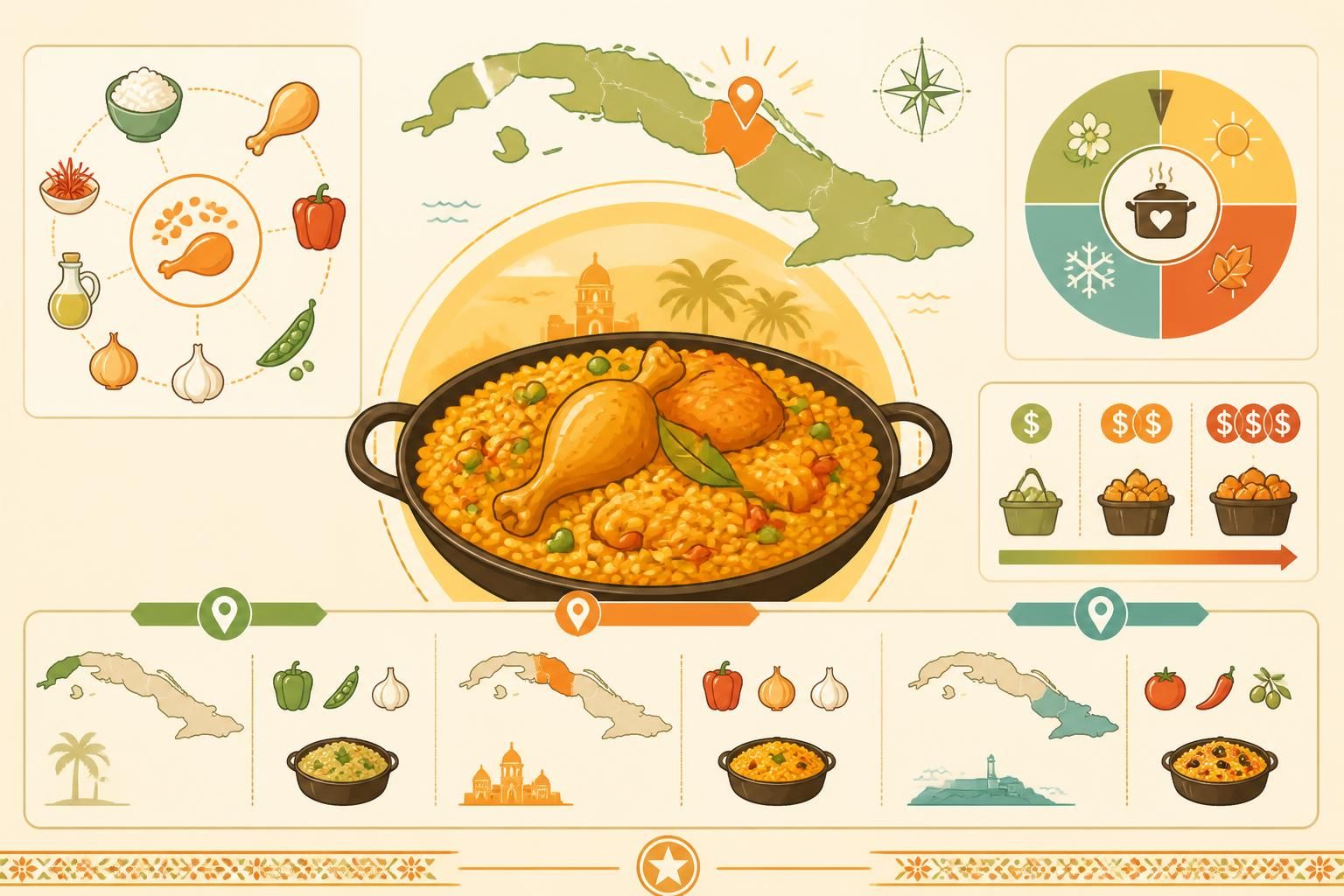découvrez la recette d'arroz con pollo cubain, un riz au poulet safrané qui embaume la maison chaque vendredi soir pour des repas conviviaux et savoureux.