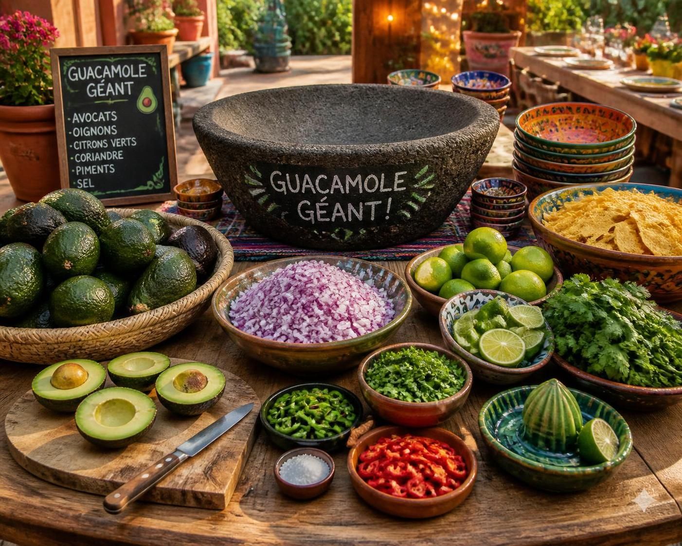 apprenez à préparer du guacamole pour dix personnes en grande quantité sans qu'il ne noircisse entre deux services grùce à nos astuces simples et efficaces.