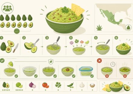 découvrez comment préparer un guacamole pour dix personnes en grande quantité sans qu'il noircisse entre deux services, grâce à nos astuces simples et efficaces pour préserver sa fraîcheur et sa couleur.