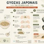 découvrez l'art des gyozas japonais avec notre guide complet : recettes de farce savoureuse, techniques de pliage traditionnelles et cuisson vapeur-poêlée pour recréer ce joyau du street food japonais dans votre cuisine.