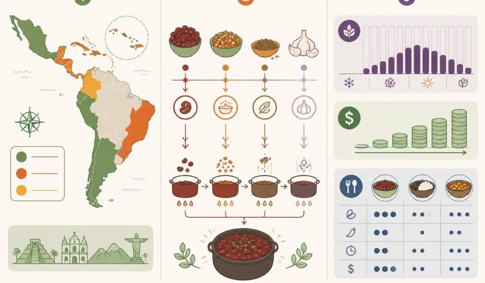 découvrez la recette authentique des haricots rouges à la mode latine, parfumés au sofrito, cumin et ail, une base savoureuse qui sublime tous vos repas.
