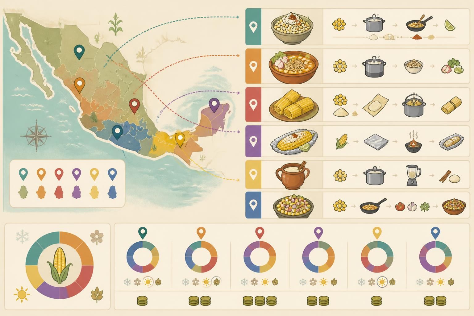 découvrez six recettes originales pour cuisiner le maïs à la mexicaine, bien au-delà de l'épi grillé à la plancha. apportez saveurs et couleurs à vos repas avec ces idées gourmandes.