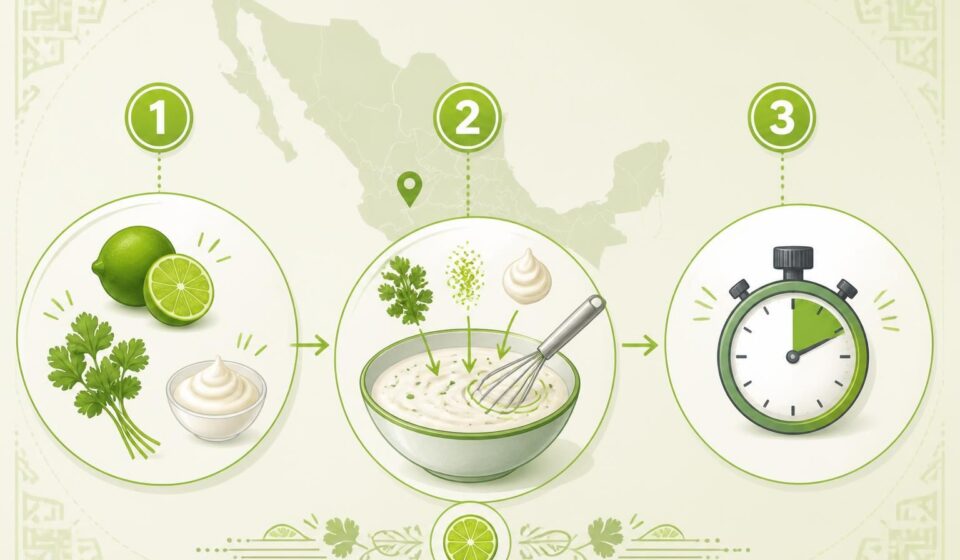 découvrez notre recette rapide de mayonnaise au citron vert et coriandre, la sauce blanche parfaite pour sublimer vos tacos de rue en seulement deux minutes.