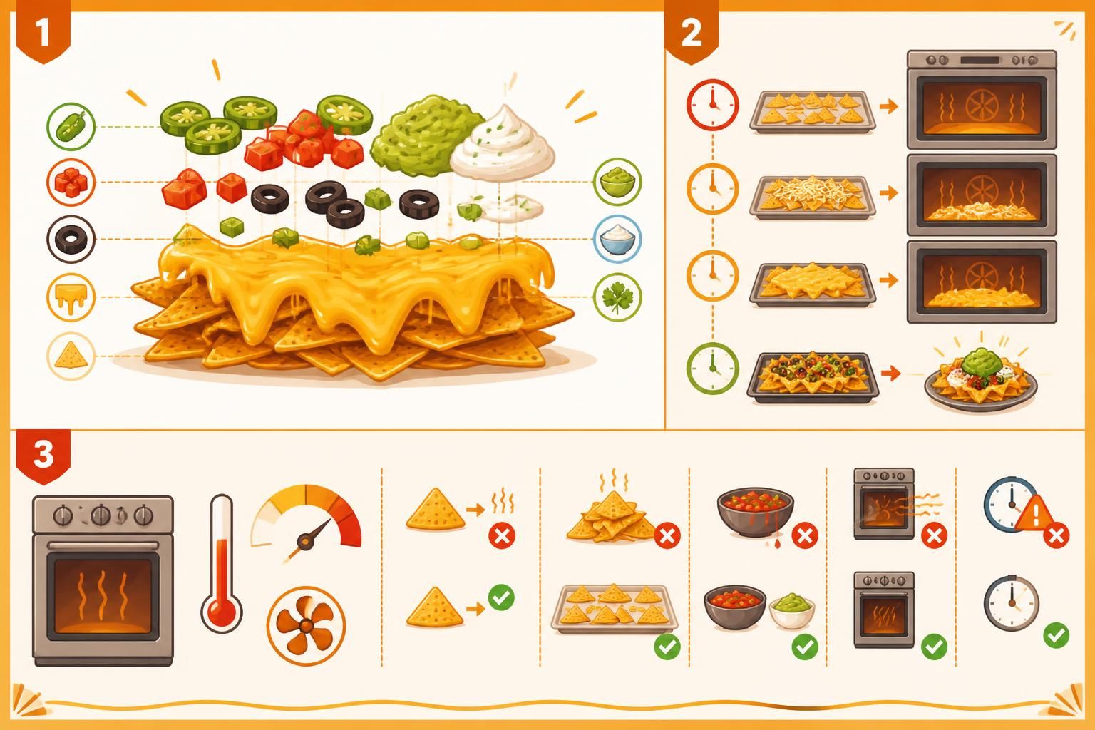 découvrez la recette parfaite des nachos au four avec une couche de fromage fondu, des garnitures savoureuses et des astuces pour les garder croustillants à chaque bouchée.