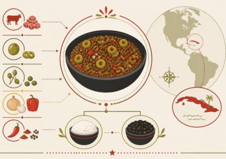 Picadillo cubain : hachis épicé aux olives et câpres que Cuba mange avec riz blanc et frijoles negros découvrez le picadillo cubain, un hachis épicé aux olives et câpres, traditionnellement accompagné de riz blanc et de frijoles negros, pour un voyage gourmand au cœur de cuba.