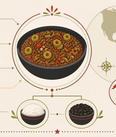 Picadillo cubain : hachis épicé aux olives et câpres que Cuba mange avec riz blanc et frijoles negros découvrez le picadillo cubain, un hachis épicé aux olives et câpres, traditionnellement accompagné de riz blanc et de frijoles negros, pour un voyage gourmand au cœur de cuba.