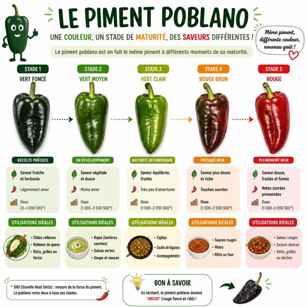 découvrez la technique pour rôtir, peler et épépiner le piment poblano, et apprenez comment l'utiliser facilement dans la recette traditionnelle des chiles rellenos.