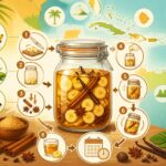 découvrez comment préparer un délicieux rhum arrangé à la banane, une spécialité créole à laisser macérer pendant deux mois pour un goût authentique et savoureux.