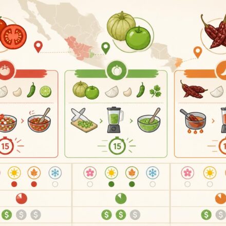découvrez notre recette facile de salsa maison en quinze minutes avec tomate crue, tomatillo ou chipotle. parfait pour accompagner vos repas du quotidien avec saveur et fraîcheur.